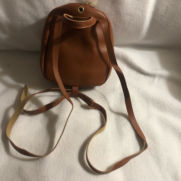 Brown mini backpack - Picture 4 of 5
